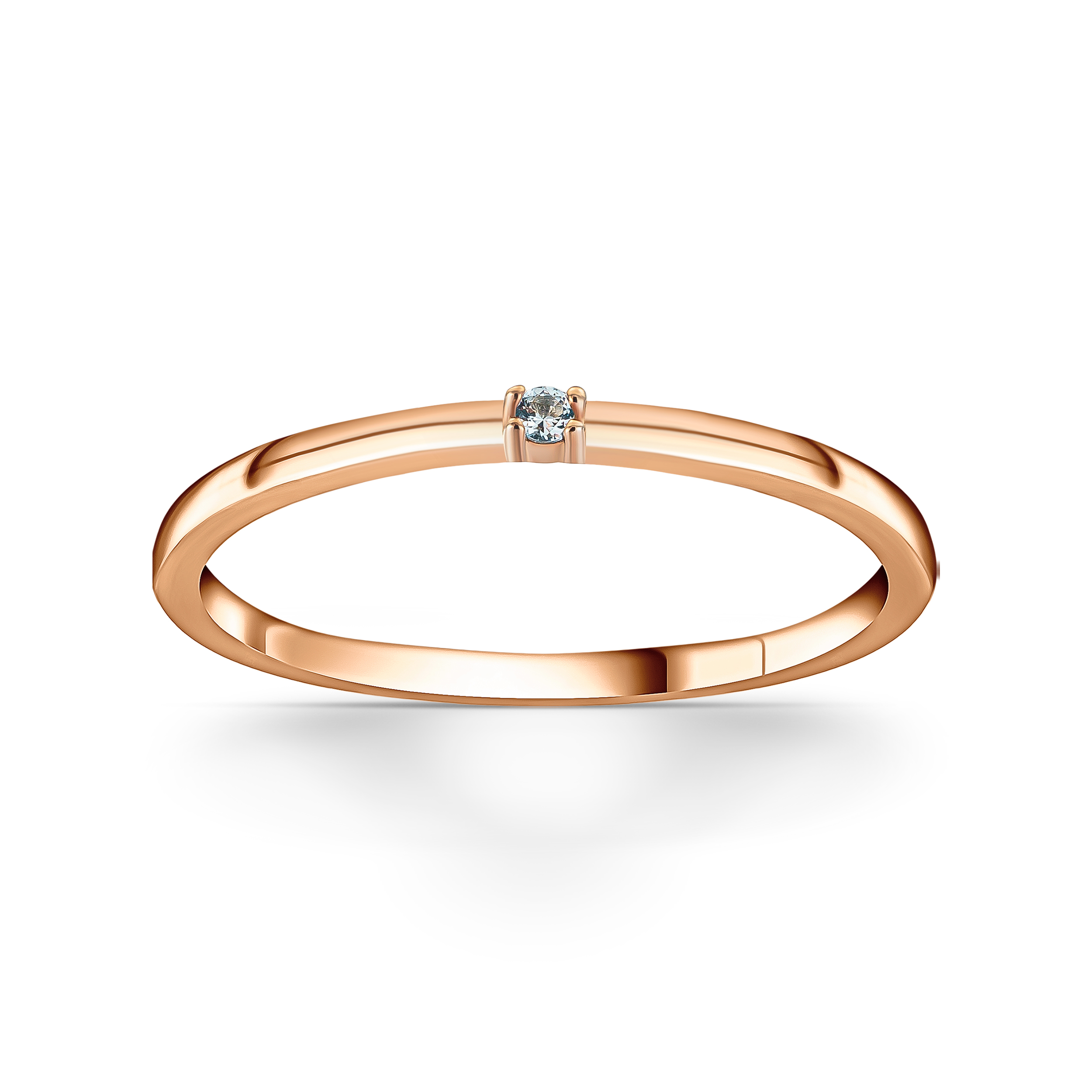 Gold Diamond Engagement Ring 14k